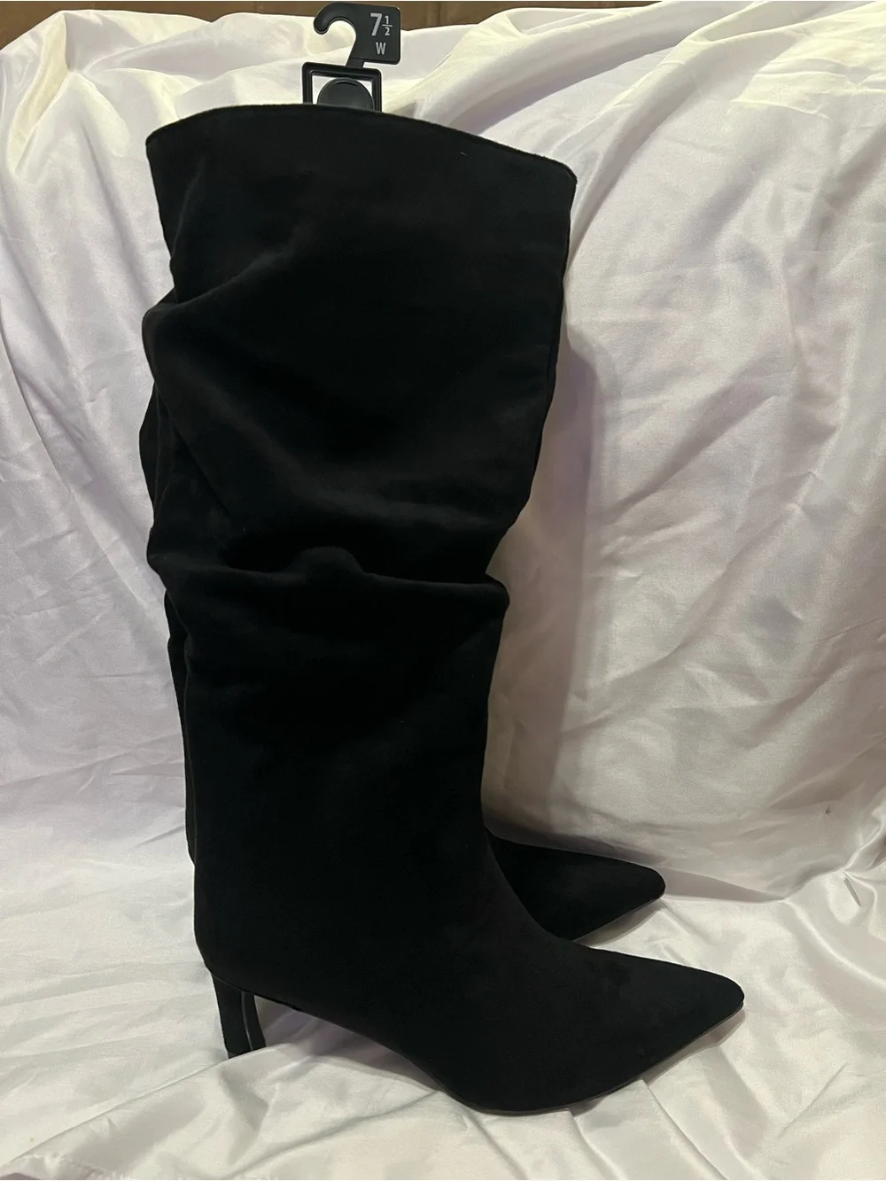Time and Tru Black Over-the-Knee Slouch Boot
